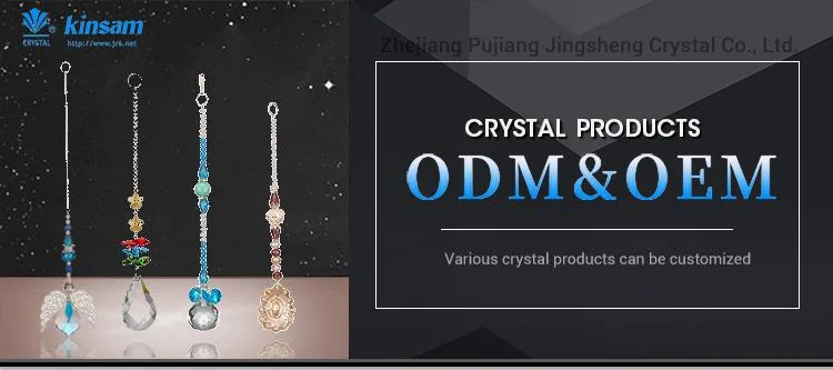 2023 Fashion Exquisite Lotus Crystal Pendant K9 Crystal Sun Catcher Pendant Lighting Room Decoration Gj-A5