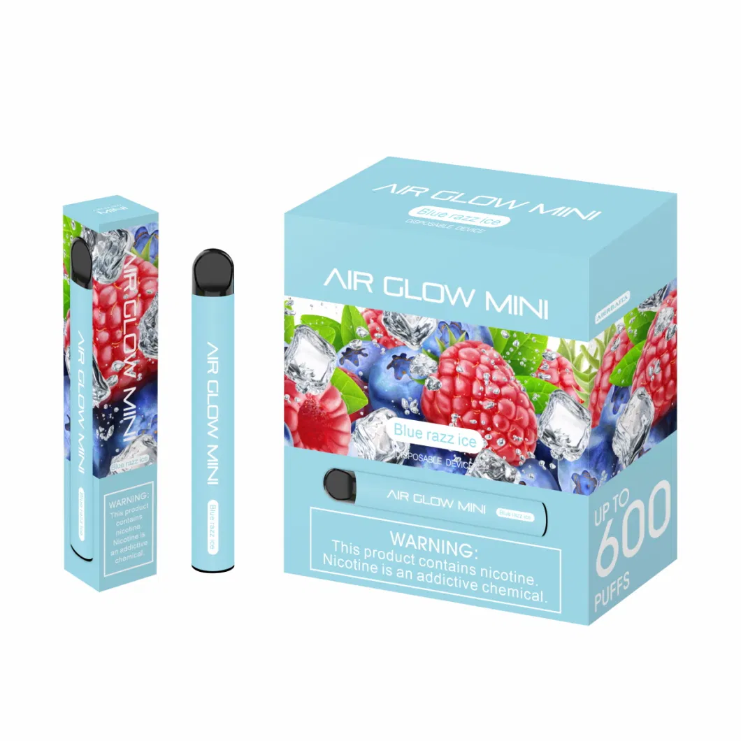 Goods Readly in Stock Disposable Vape 600puffs 3.5ml 550mAh Air Glow Mini E Cigarette Vape Bar OEM Disposable Vape