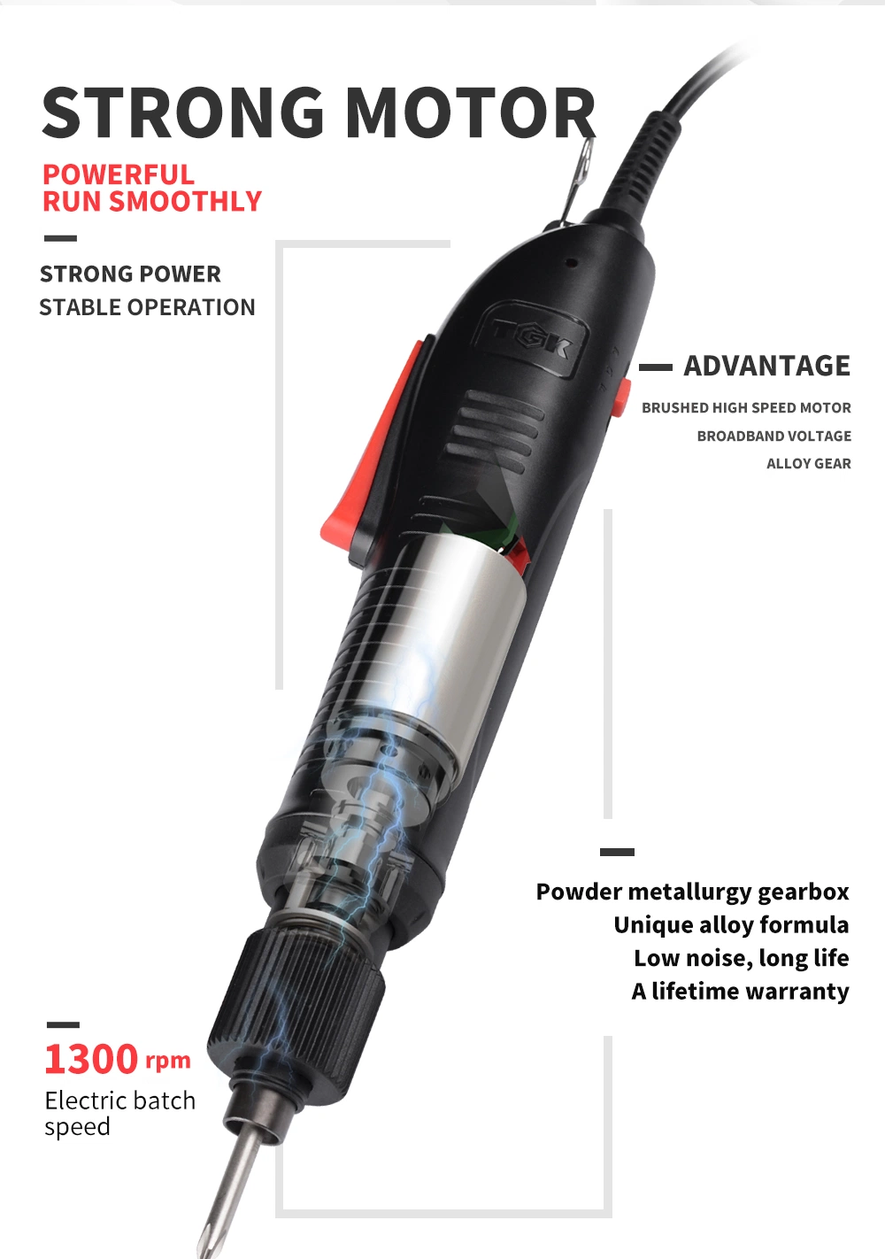 Torque Corded Electric Screwdriver to Help Tighten Some Household Items PS635