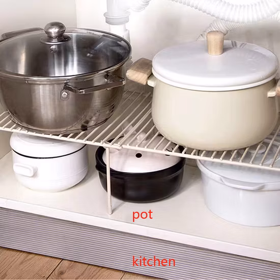 Multifunctional Telescopic Cupboard Dishes for Kitchen Utensils Layered Condiments Sorting Storage Racks