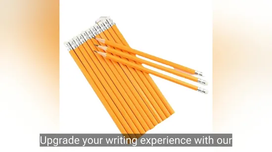 Wholesale Customize Hot Selling Yellow Wooden Pencil Hb Pencil with Eraser 