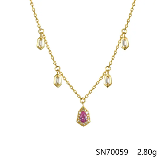 Exquisite & Luxurious Malachite S925 Silver/Gold Plating Pendant 