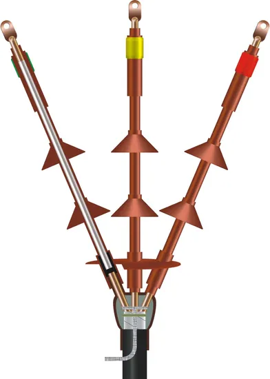 8.7/15kv Heat Shrinkable Single Core Three 3 Cores Power XLPE Cable Accessories 