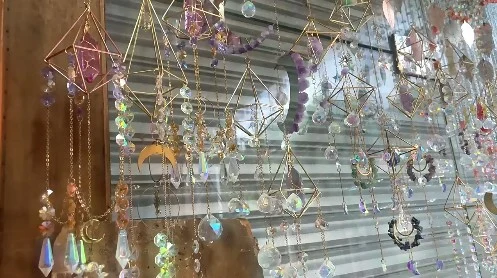 2023 Fashion Exquisite Lotus Crystal Pendant K9 Crystal Sun Catcher Pendant Lighting Room Decoration Gj