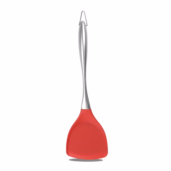 PVD Plated 304 Stainless Steel Hollow Handle Silicone Kitchen Utensils Non