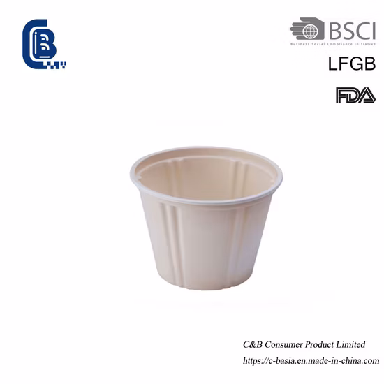 5 Compartment Disposable Food Container Table Ware Degradable Bowl Cornstarch Degradable Kitchenware with Eco