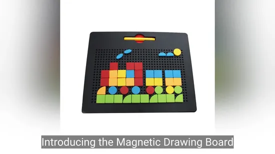 Creative Magnetic Drawing Board and Colorful Bead Puzzle Set 