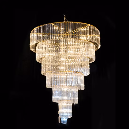 The Latest Design Custom Logo Exquisite Crystal Pendant High Quality K9 Crystal Chandelier Decoration Gj