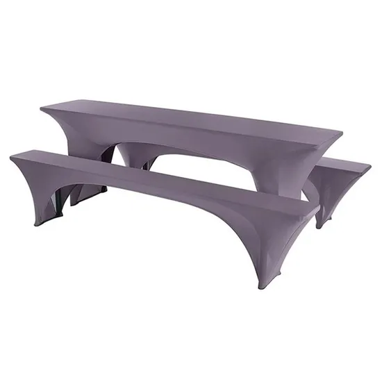 Cheaper Round Spandex Bar Chair Covers Set Table Cloths 